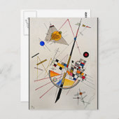 カンディンスキー – 繊細なテンション ポストカード (正面/裏面)