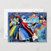 カンディンスキー – 船、カラフル絵画ズ ポストカード (正面/裏面)