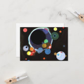 カンディンスキー – 複数の円 カード (正面/裏面インサイチュ)