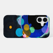 カンディンスキー 複数の円 抽象画 iPhone 16ケース (裏面横)