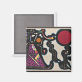 カンディンスキー – 赤い円 マグネット (正面/裏面)