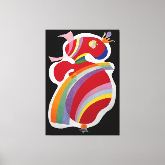 カンディンスキー - 赤い形 (ラ・フォーム・ルージュ) - 1938 - キャンバスプリント (正面)