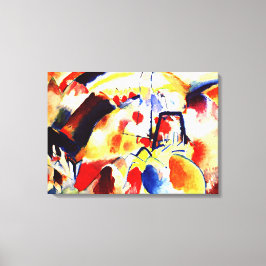 カンディンスキー – 赤い斑点のある風景 キャンバスプリント