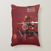 カンディンスキー – 鈍い赤 アクセントクッション (正面(垂直))
