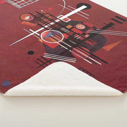 カンディンスキー – 鈍い赤 シェルパブランケット (3/4)