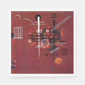 カンディンスキー – 鈍い赤 スタンダードランチョンナプキン (正面)