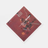 カンディンスキー – 鈍い赤 スタンダードランチョンナプキン (角)