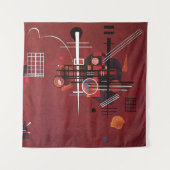 カンディンスキー – 鈍い赤 タペストリー (正面)