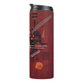 カンディンスキー – 鈍い赤 タンブラー (回転右)