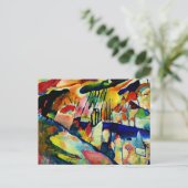 カンディンスキー – 雨のある風景 ポストカード (スタンド正面)