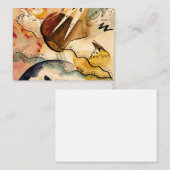 カンディンスキー – 雨の風景、抽象芸術アート ノートカード (正面/裏面)