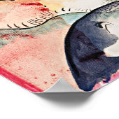 カンディンスキー – 雨の風景、抽象芸術アート、 ポスター (角)