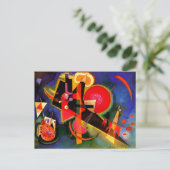 カンディンスキー – 青で有名な絵のカード ポストカード (スタンド正面)