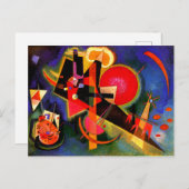 カンディンスキー – 青で有名な絵のカード ポストカード (正面/裏面)