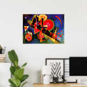 カンディンスキー – 青 ポスター (ホームオフィス)