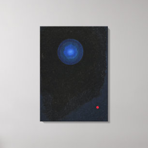 カンディンスキー – 青、抽象芸術アート キャンバスプリント