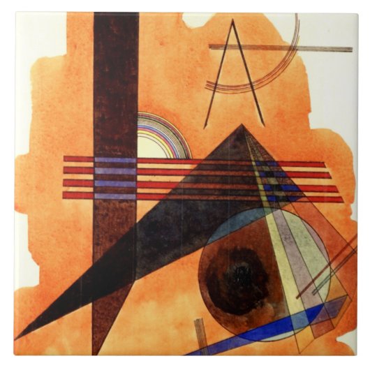 カンディンスキー – 頑固なブラウン タイル (正面)