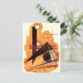 カンディンスキー – 頑固なブラウン ポストカード (スタンド正面)