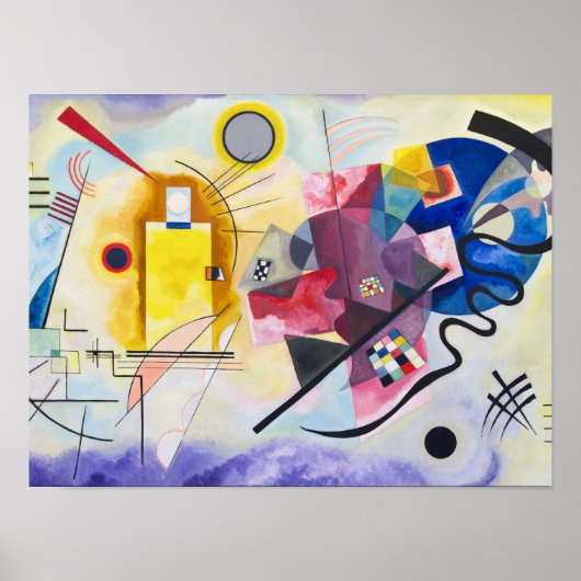カンディンスキー – 黄 – 赤 – 青 ポスター (正面)