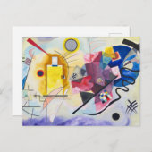 カンディンスキー – 黄 – 赤 – 青 ポストカード (正面/裏面)