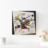 カンディンスキー – 黒い広場 スクエア壁時計 (ホーム)