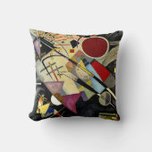 カンディンスキー – 黒伴奏 クッション (正面)