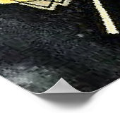 カンディンスキー – 黒伴奏 ポスター (角)