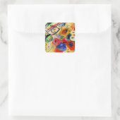 カンディンスキー – 黒線 スクエアシール (バッグ)