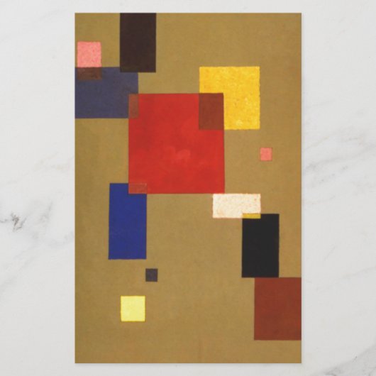 カンディンスキー 13の長方形 アブストラクト絵画 便箋 (正面)