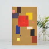 カンディンスキー 13の長方形 アブストラクト ペイント 便箋 (スタンド正面)