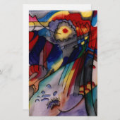 カンディンスキー 1913 年の抽象絵画 便箋 (正面/裏面)
