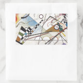 カンディンスキー 1923/コンポジションVIII/ピクセデザインズ 長方形シール (バッグ)