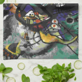 カンディンスキー – 2つの楕円 キッチンタオル (折り畳み)