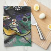 カンディンスキー – 2つの楕円 キッチンタオル (四つ折り)