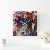 カンディンスキー – 293 スクエア壁時計 (ホーム)