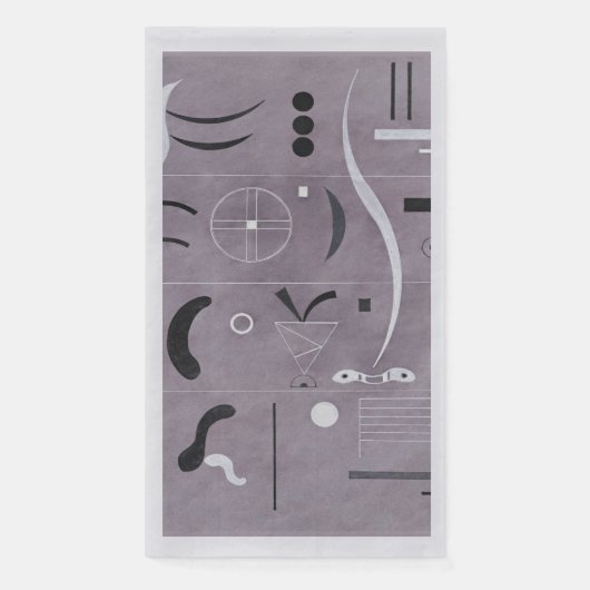 カンディンスキー – 4つのパーツ、紙ゲストタオル (正面)