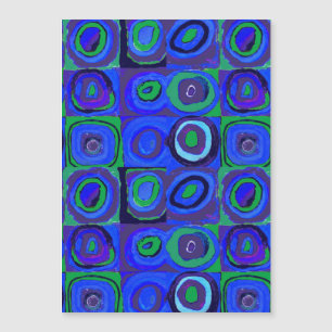 カンディンスキー Farbstudie Blue Quadrate Square Circle