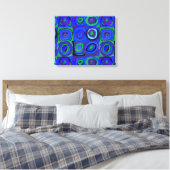 カンディンスキー Farbstudie Blue Quadrate Square Circle キャンバスプリント (インサイチュ (寝室))