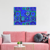 カンディンスキー Farbstudie Blue Quadrate Square Circle キャンバスプリント (インサイチュ (リビング))