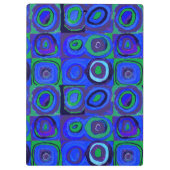 カンディンスキー Farbstudie Blue Quadrate Square Circle クリップボード (裏面)
