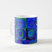 カンディンスキー Farbstudie Blue Quadrate Square Circle  コーヒーマグカップ (正面左)
