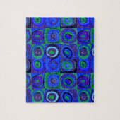 カンディンスキー Farbstudie Blue Quadrate Square Circle ジグソーパズル (縦)