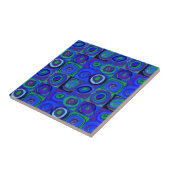 カンディンスキー Farbstudie Blue Quadrate Square Circle タイル (側面)