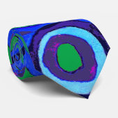 カンディンスキー Farbstudie Blue Quadrate Square Circle  ネクタイ (ロール)
