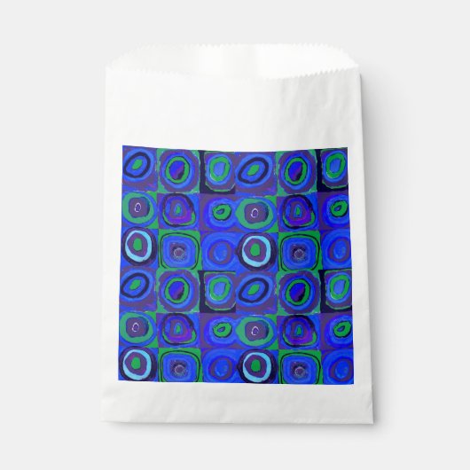 カンディンスキー Farbstudie Blue Quadrate Square Circle フェイバーバッグ (正面)
