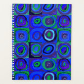 カンディンスキー Farbstudie Blue Quadrate Square Circle プランナー手帳 (正面)