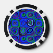 カンディンスキー Farbstudie Blue Quadrate Square Circle ポーカーチップ (裏面)