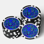 カンディンスキー Farbstudie Blue Quadrate Square Circle ポーカーチップ (積み重ね)