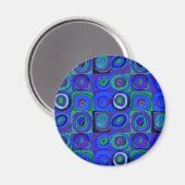 カンディンスキー Farbstudie Blue Quadrate Square Circle マグネット (正面/裏面)