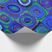 カンディンスキー Farbstudie Blue Quadrate Square Circle ラッピングペーパー (角)